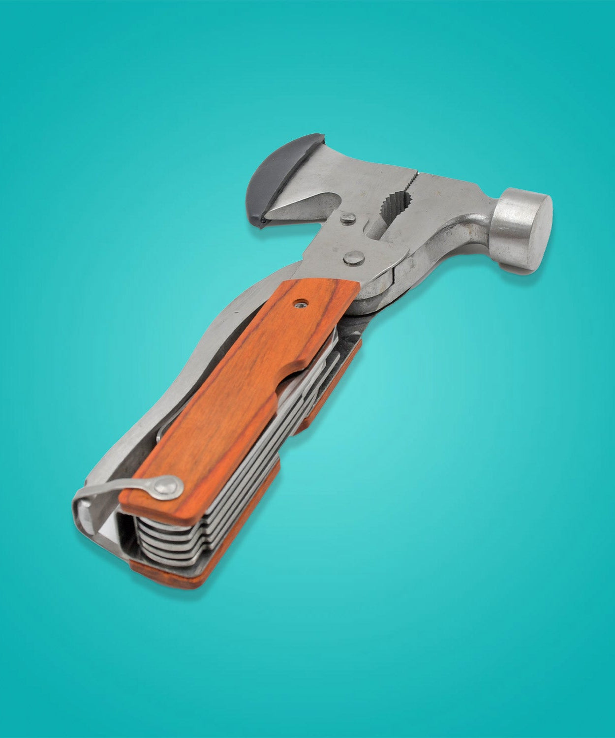 All-in-one multi-tool with various functions, suitable for camping and daily use.