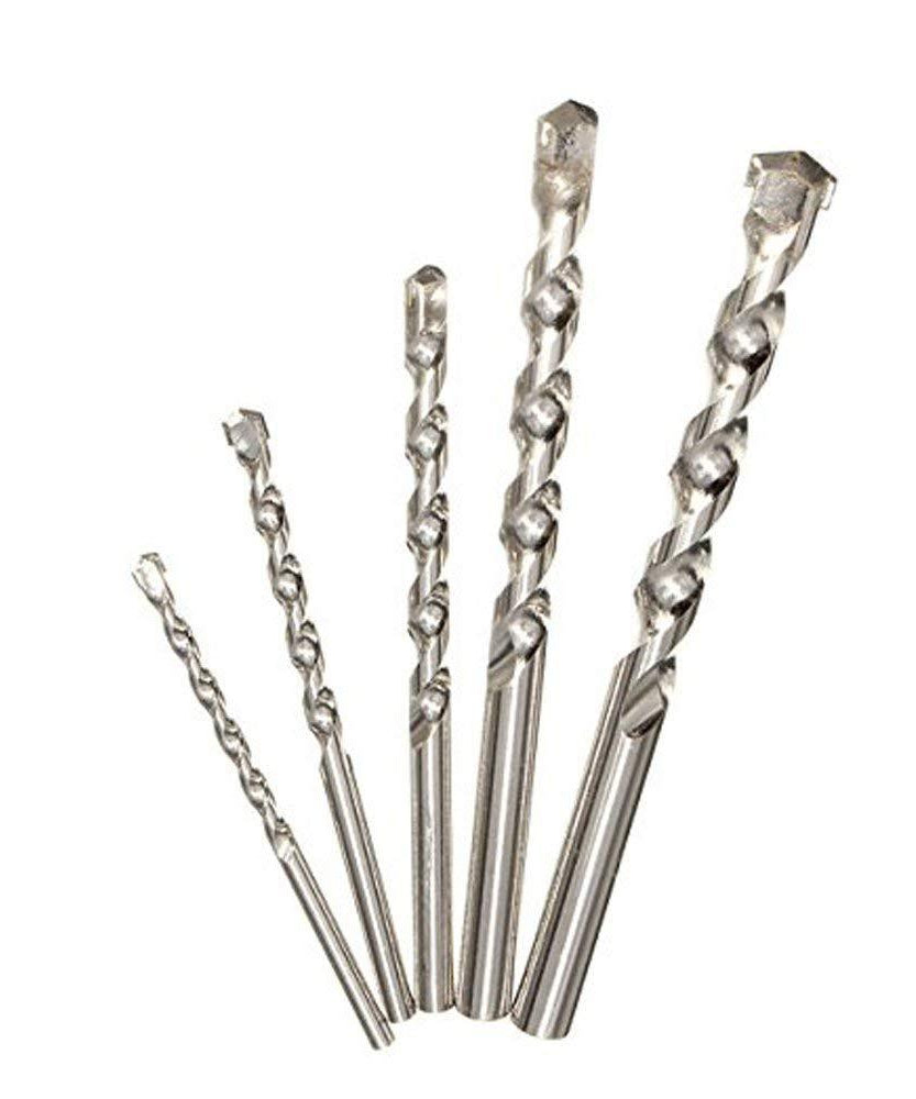 Set of 5 multicolour drill bits for metal.