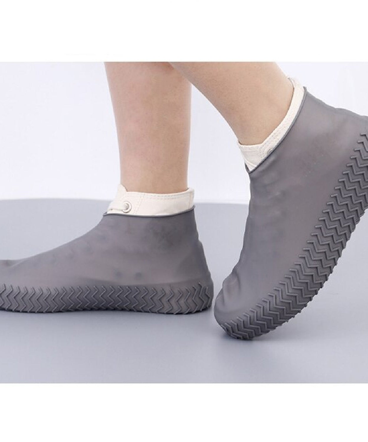 Clear anti-skid shoe cover