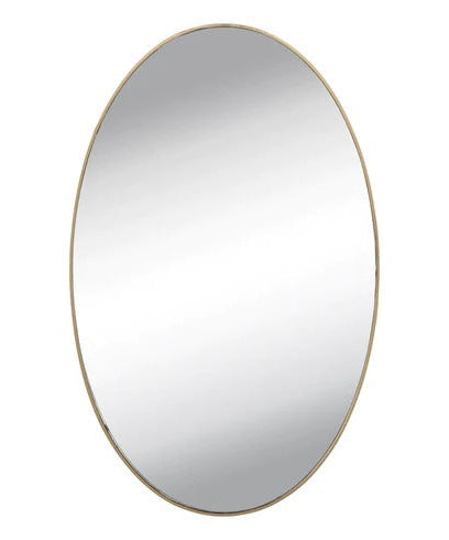 Oval frameless mirror wall sticker for dressing