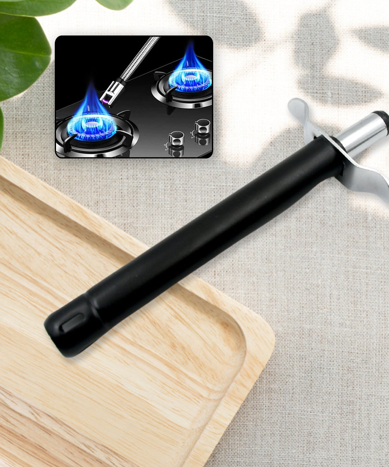 Stainless Steel Gas Lighter for Kitchen Gas Stove, Long Lasting, Unbreakable Lighters for Gas Stoves, Restaurants & Kitchen (1 Pc)