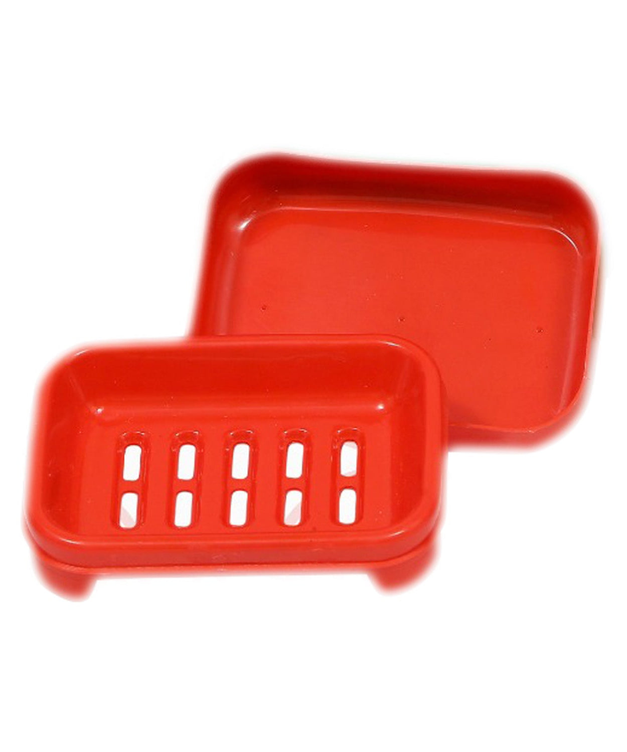 Plastic soap case with a lid, ideal for travel and home use.
