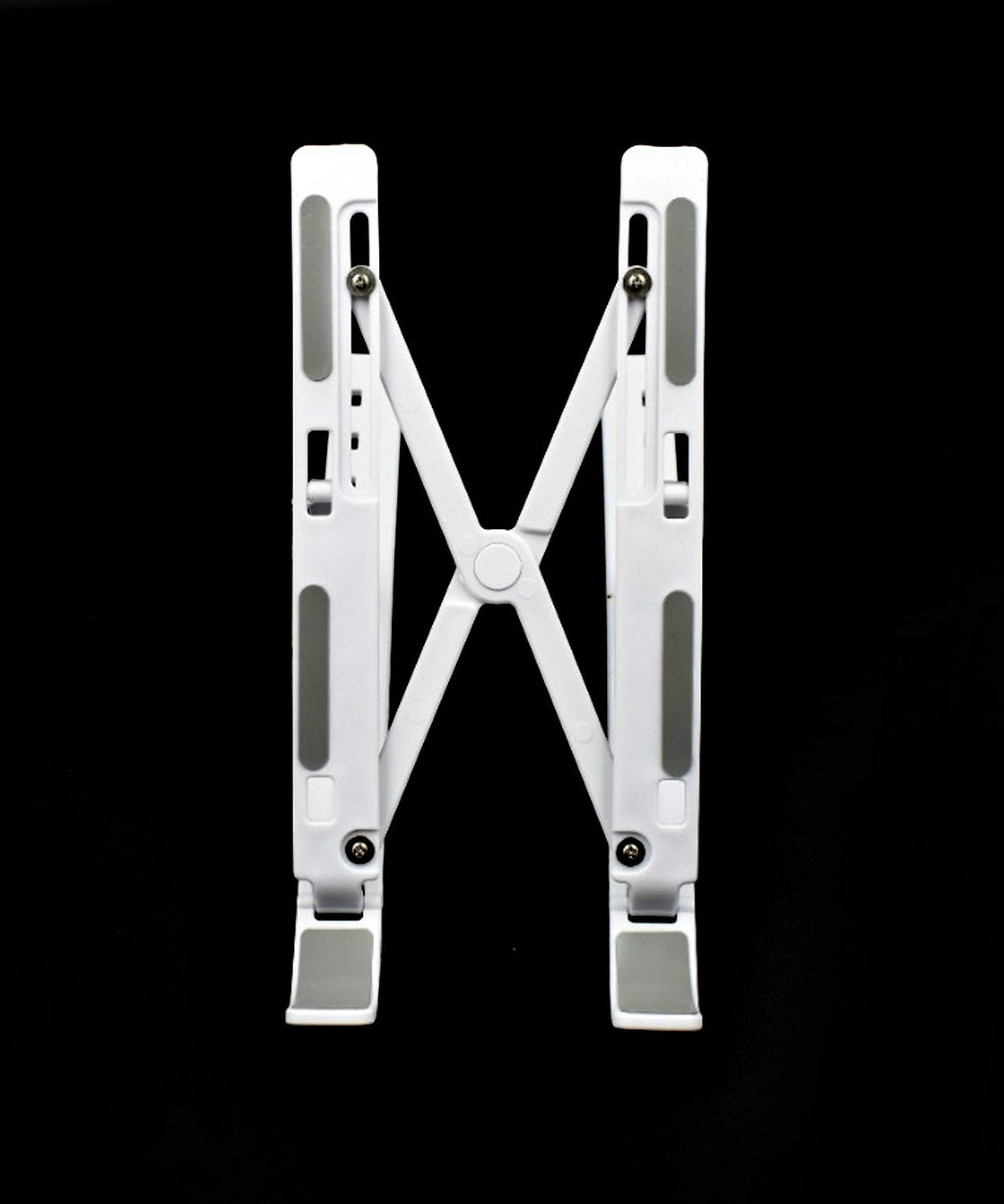 Ergonomic laptop stand on a work desk