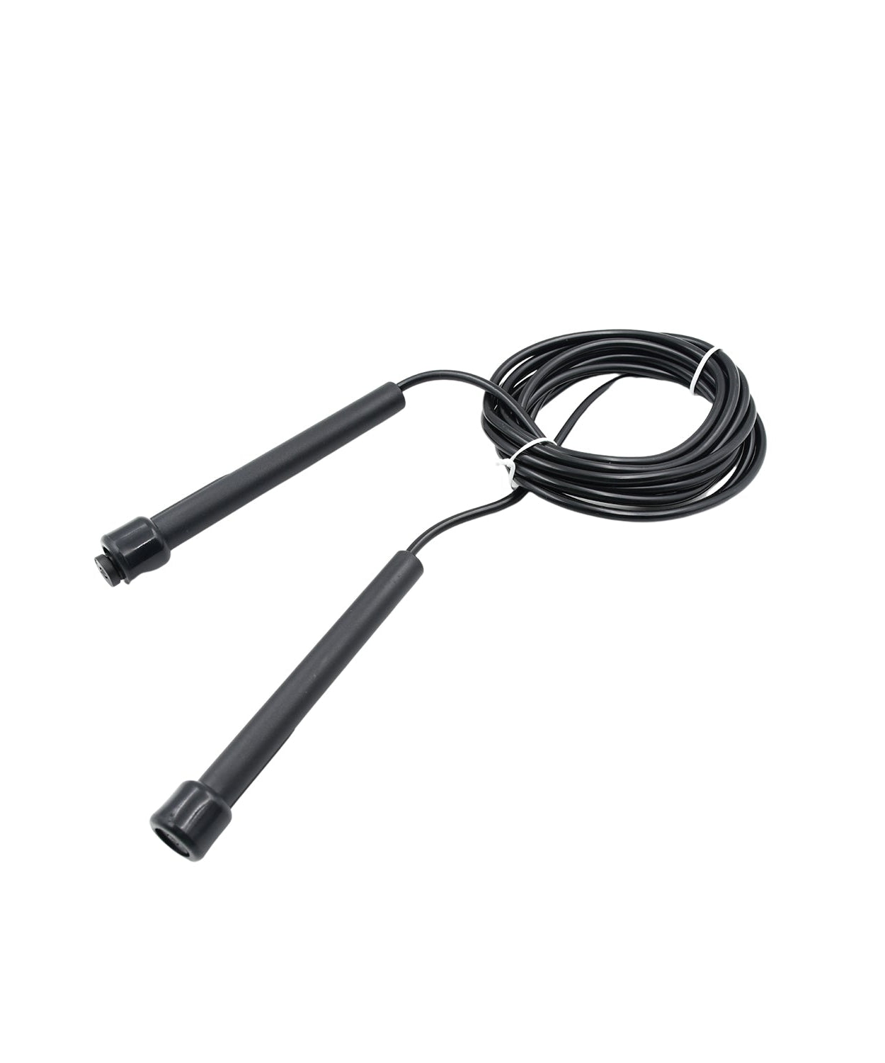 Ergonomic handle jump rope for workout routines.