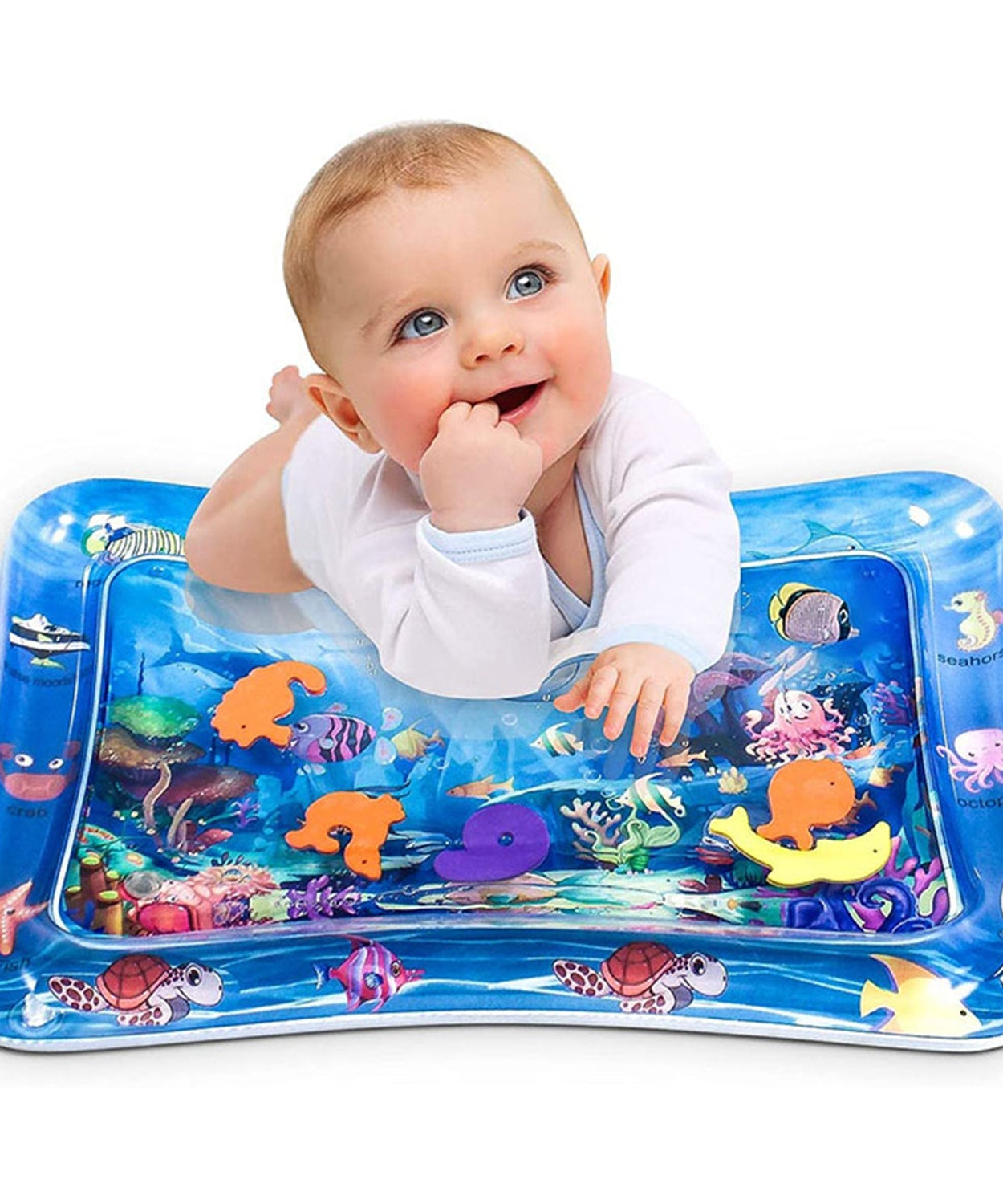 Inflatable water play mat for infants