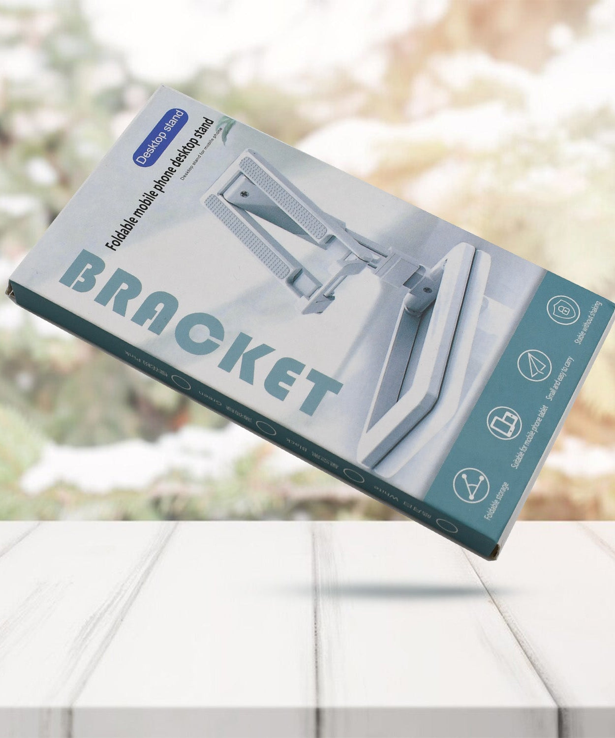 Non-slip mobile phone stand with adjustable height and angle