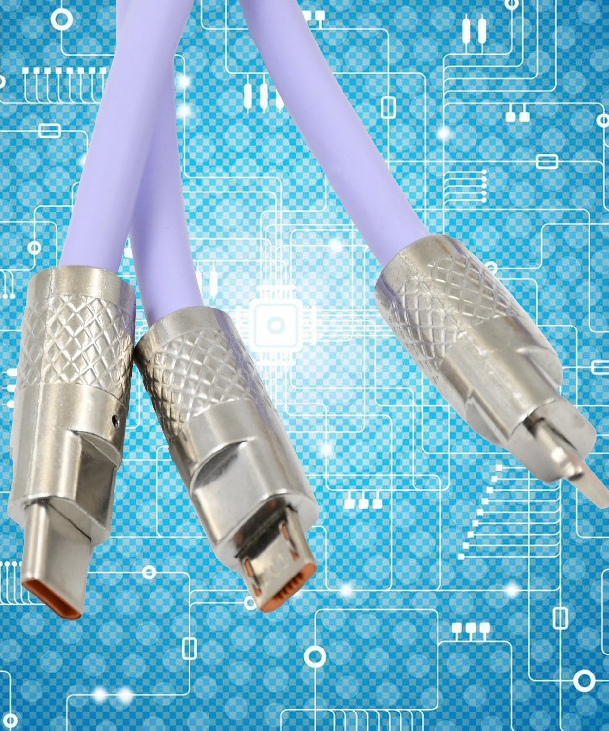 3 in 1 Multi Super Fast Charging Cable (1 Pc)