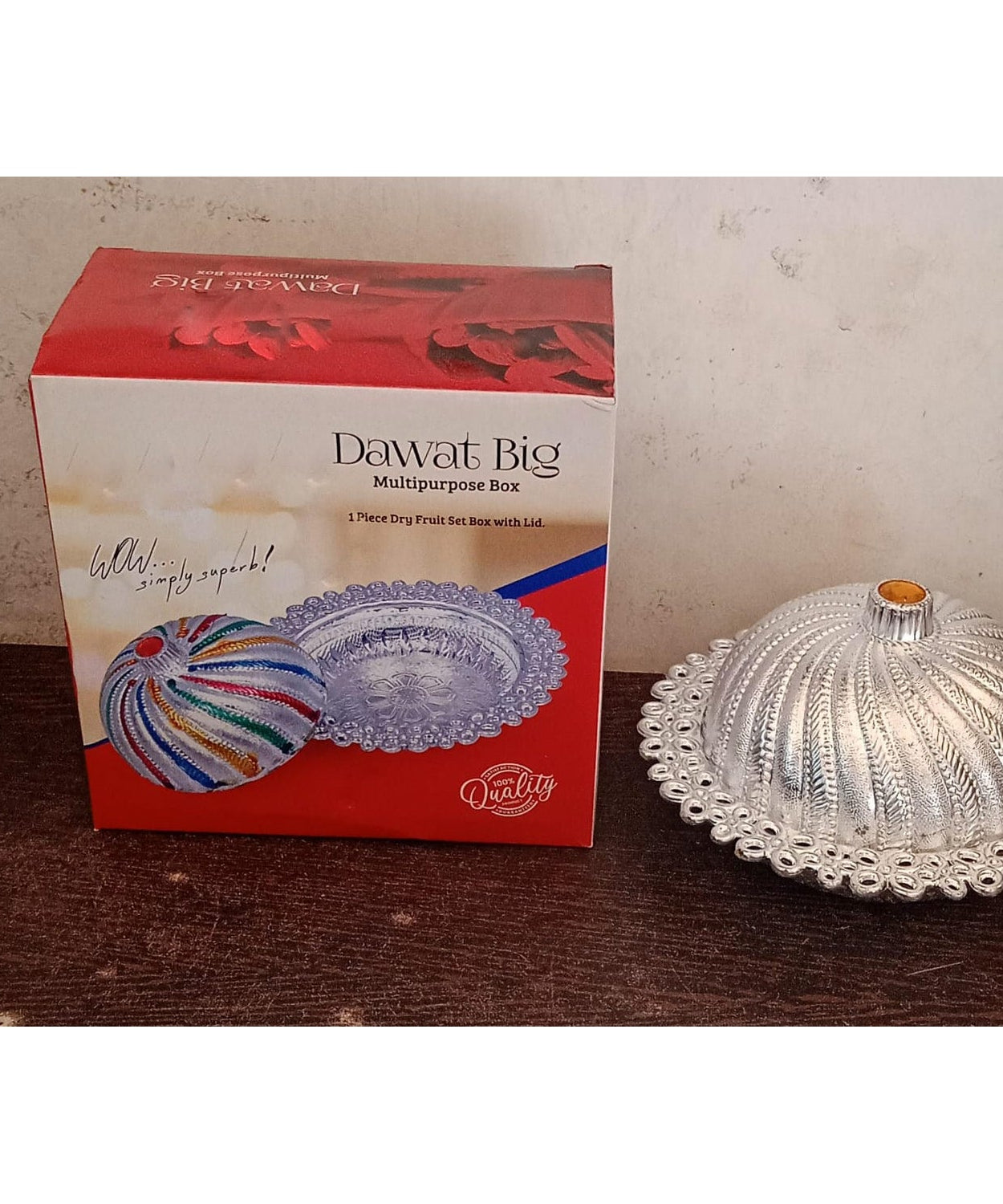 Lid covered dry fruit storage box for kitchen