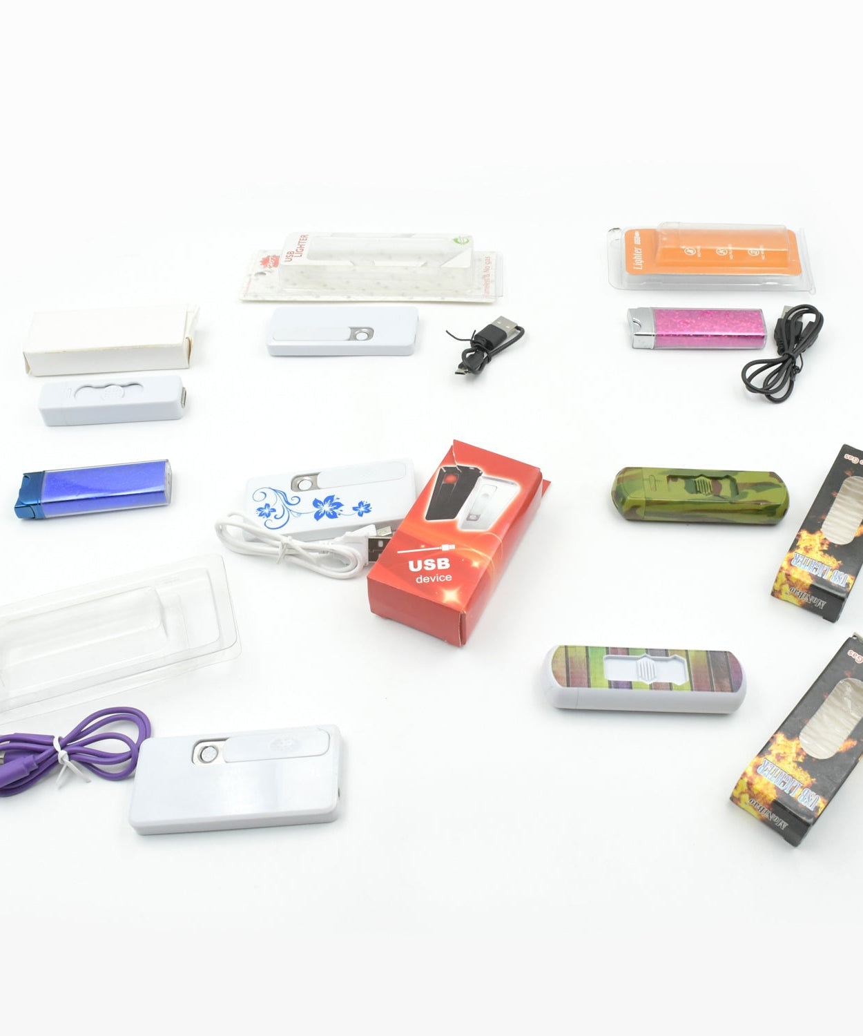 Stylish Electric USB Lighter for Men & Women (Rechargeable, Windproof)