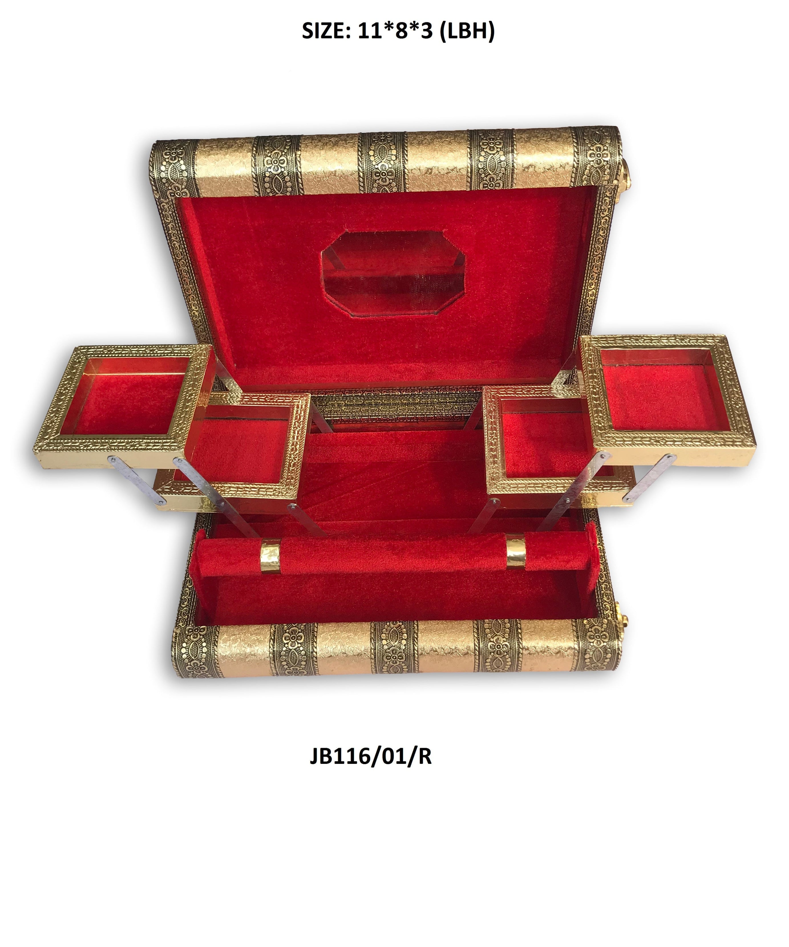 Jewelry organizer with sections for various items