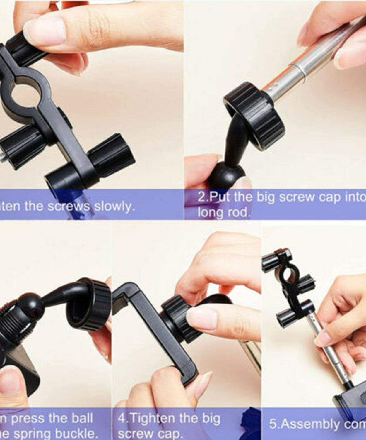 Universal phone holder with aroma tablet