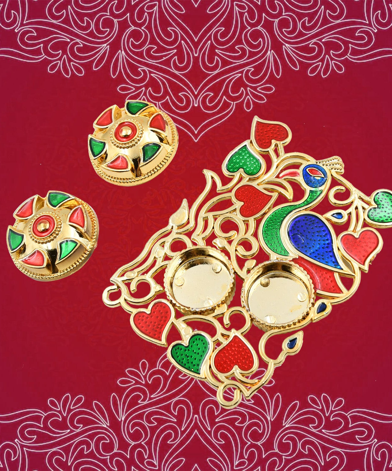 Rakasha Bandhan Special Puja Thali, Kumkum Thali Holder, Pooja Return Gift, Indian Housewarming Gifts, Brother / Bhai / Bhabhi / Sister / Family   for Rakshabandhan, Diwali