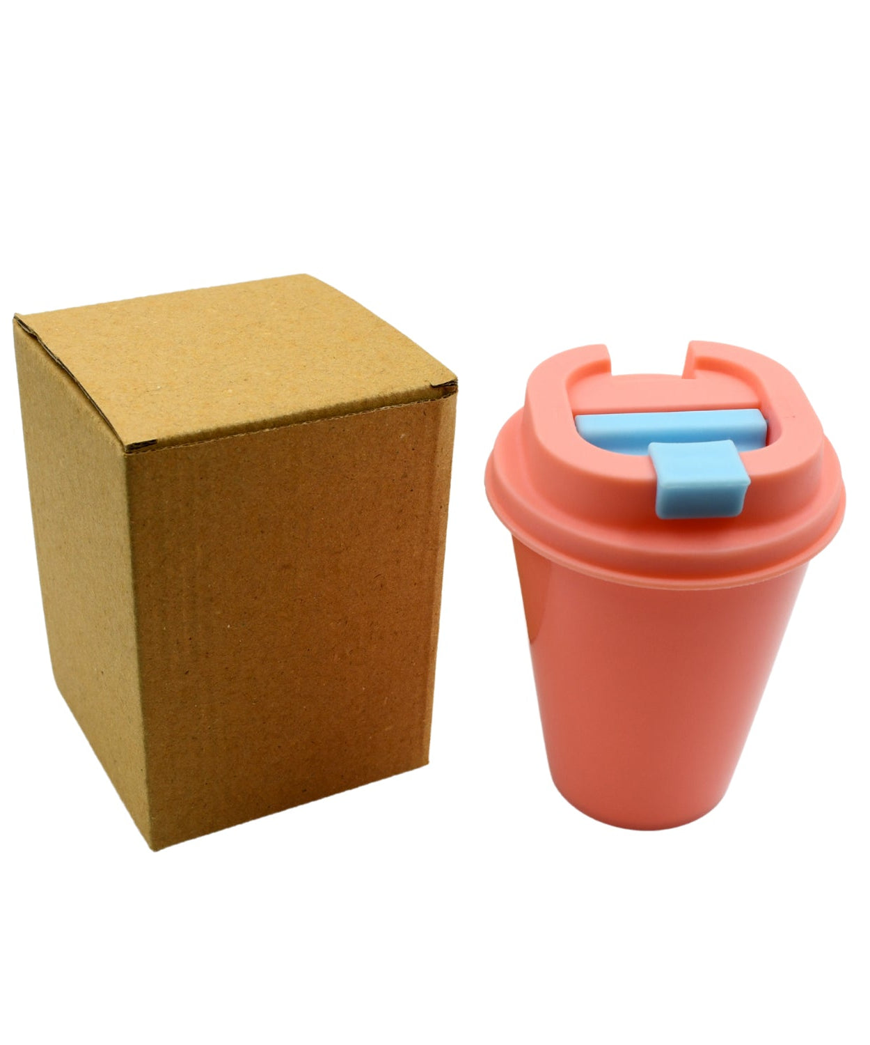 Portable plastic coffee cup, perfect for travel, home, or office, with a design for appreciation.