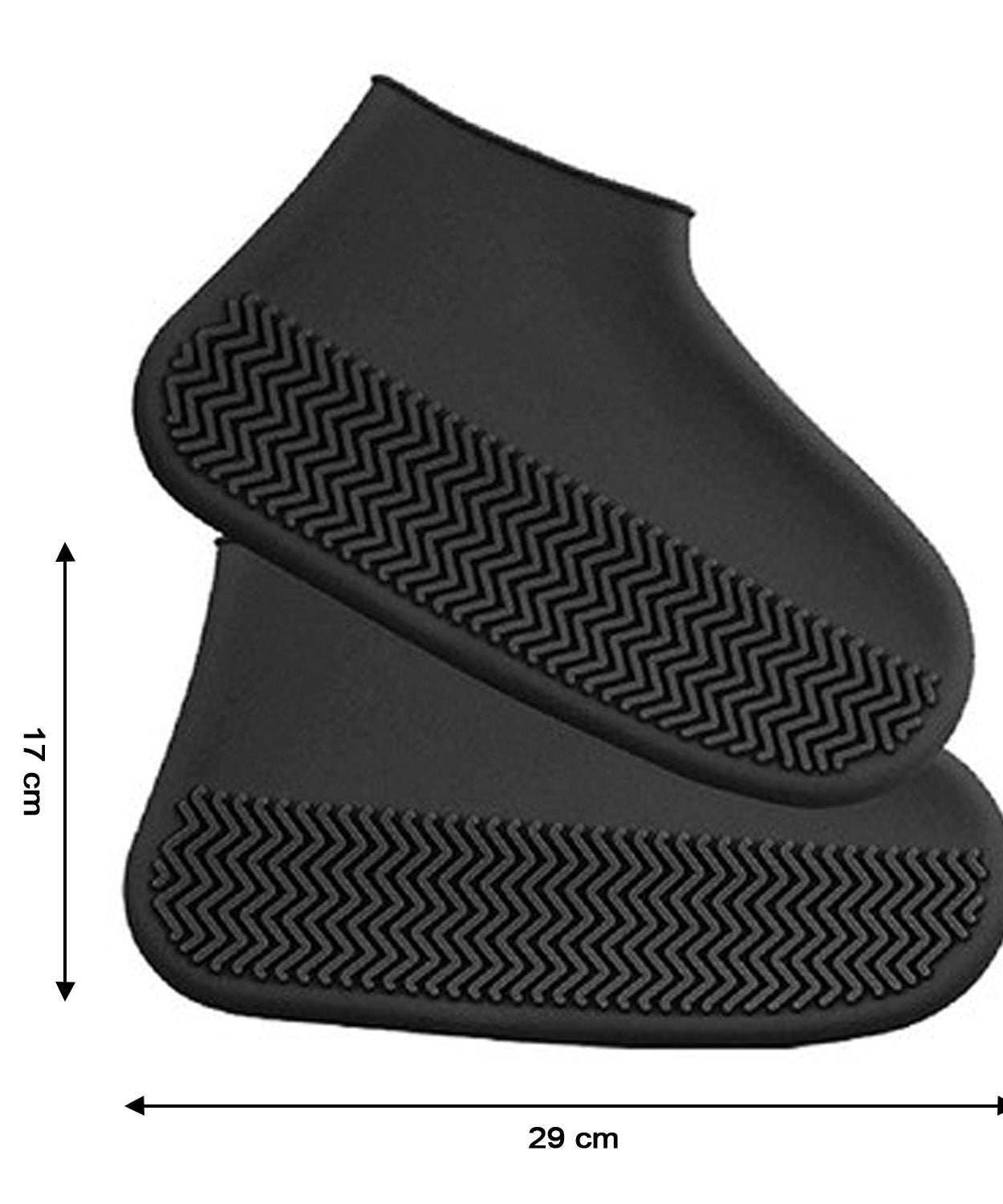 Non-Slip Silicone Rain Reusable Anti skid Waterproof Fordable Boot Shoe Cover ( Large )