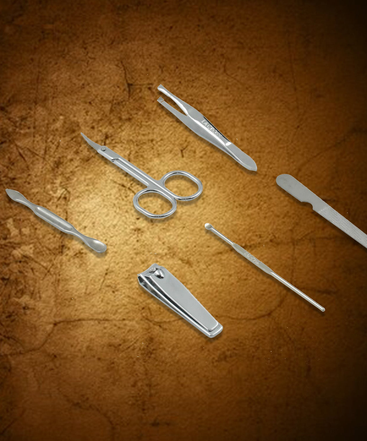 6-in-1 nail care kit with travel case