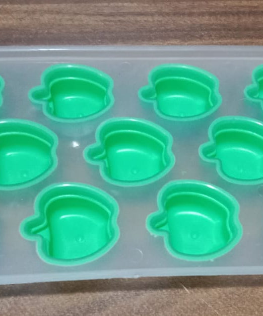 Silicone Mold Ice Cube Tray Creative Sweet Multi Type Ice Tray , Ice Cube Trays Multi Fruit Shape Ice Tray (1 Pc)