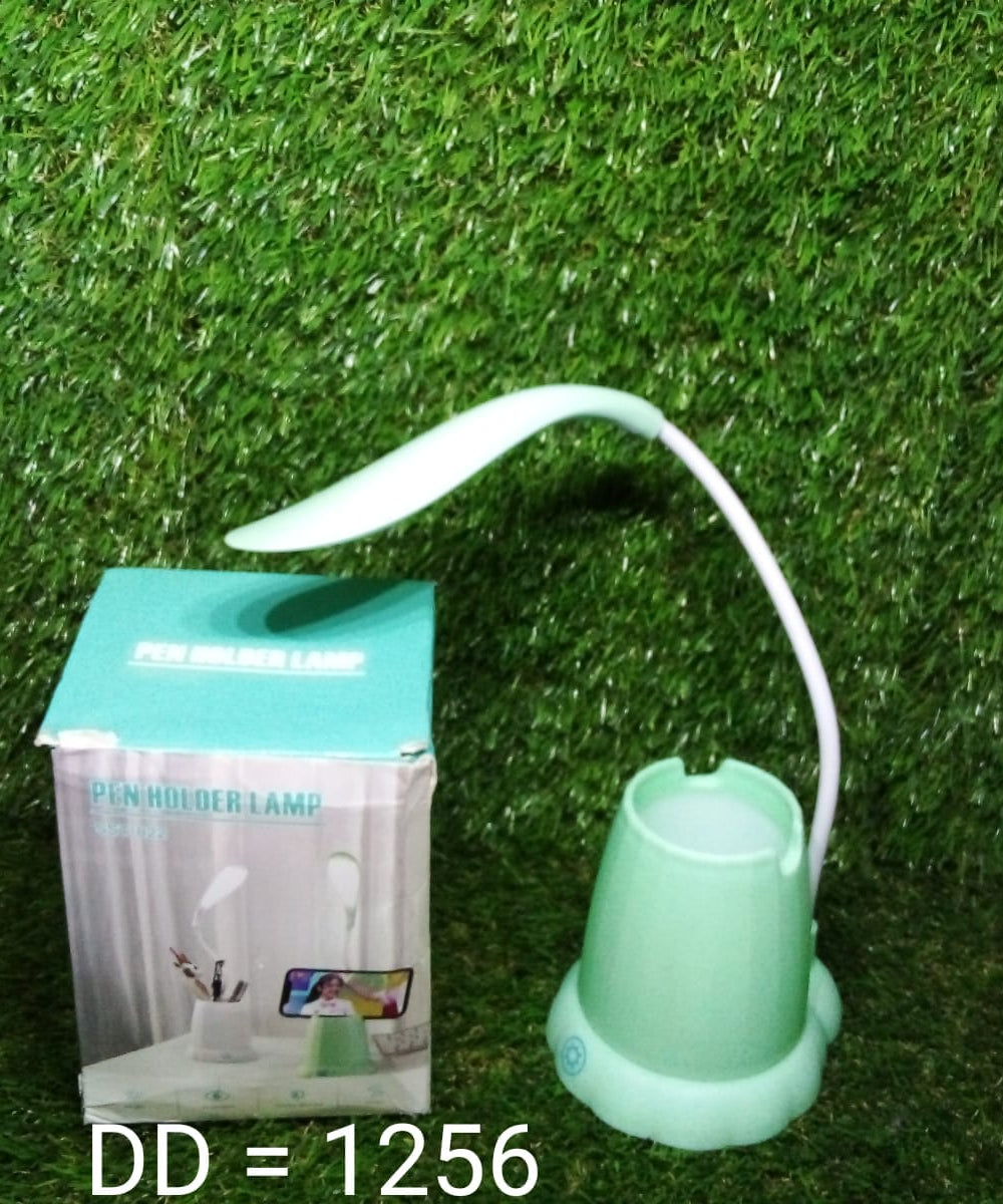 Stylish desk lamp with built-in pencil holder