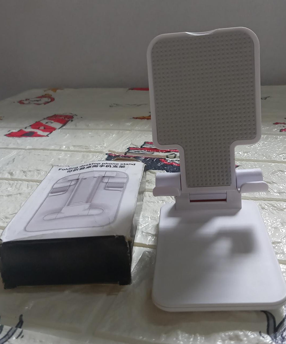 Convenient foldable mobile stand for hands-free viewing