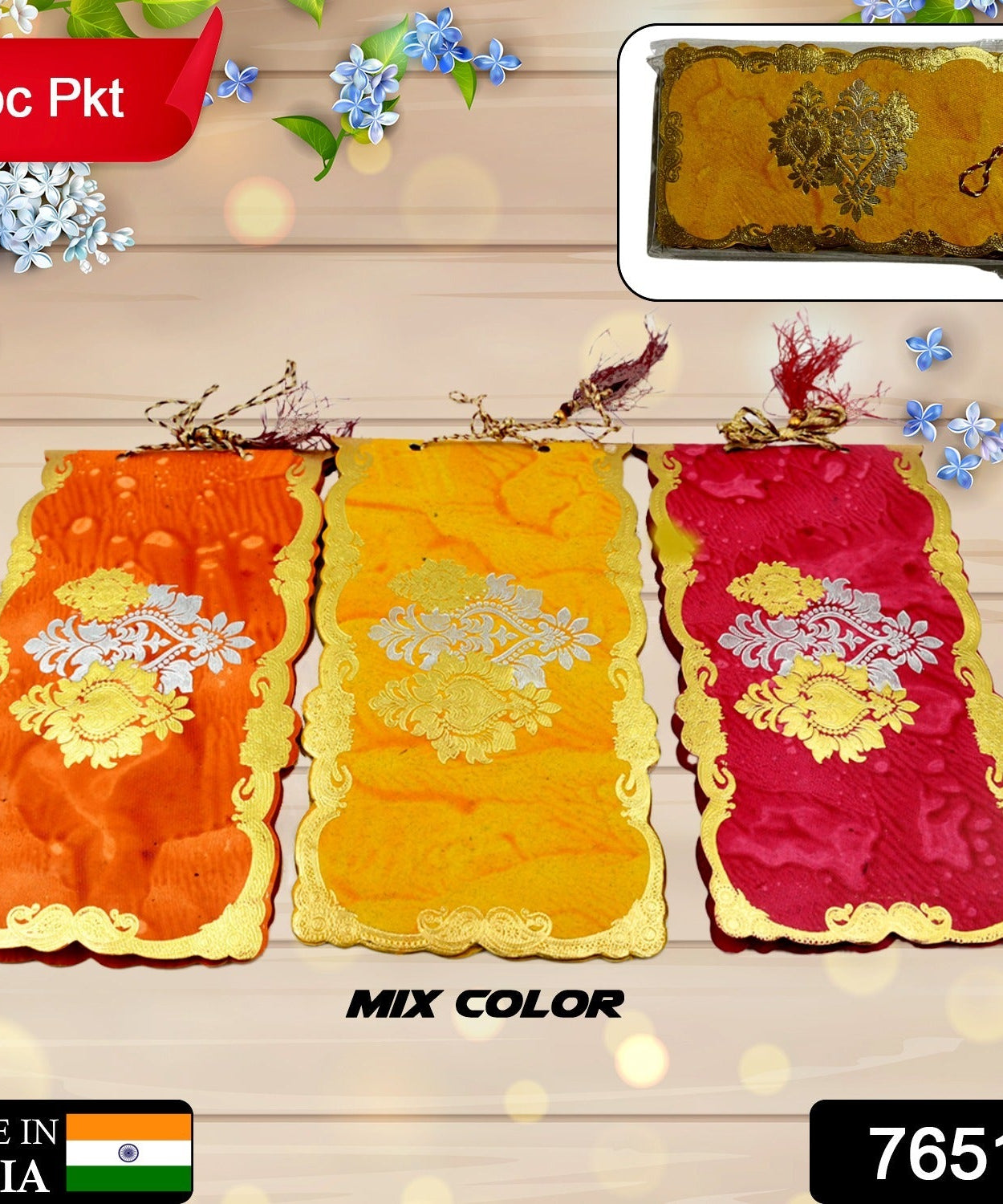 Wedding Gift Envelopes pack of 5 pcs Money Cash Gift Cover Shagun Birthday Marriage, Baby Shower, Anniversary, Money Envelope Lifafa Envelope Multicolor Premium Envelope (5 Pcs Set)