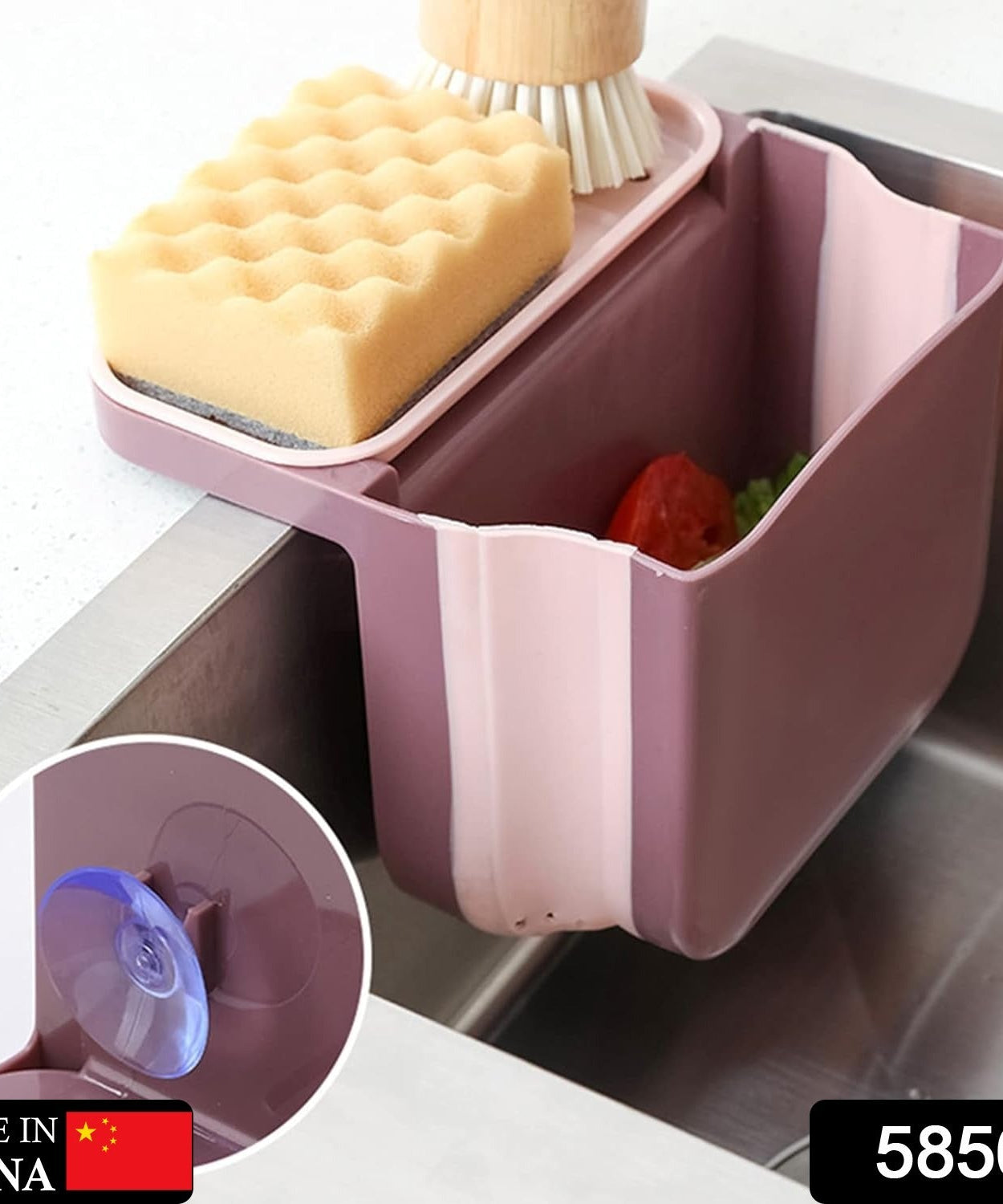 Multifunctional sink basket used for draining and storage