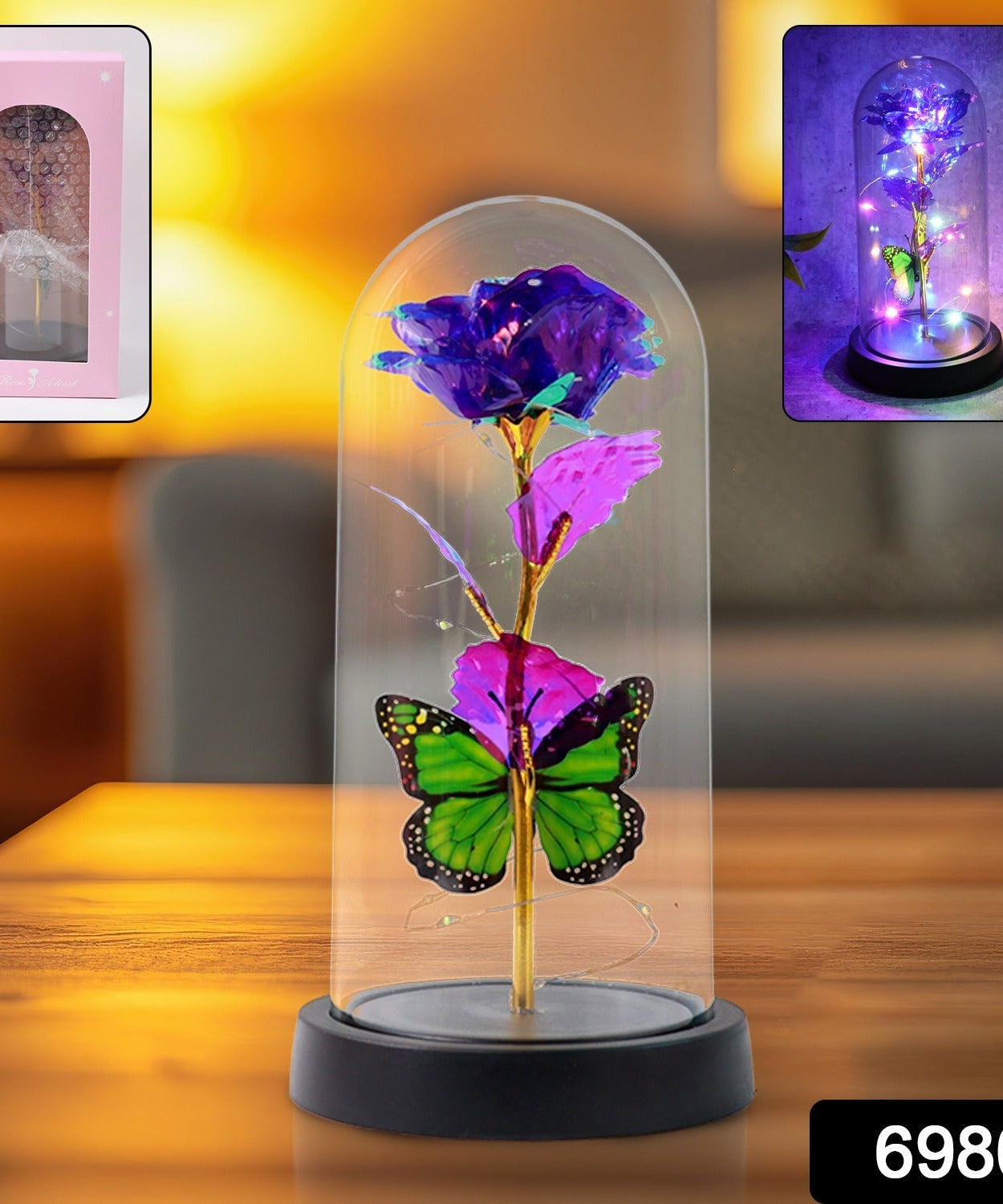 Gift Glow Eternal Rose Dome