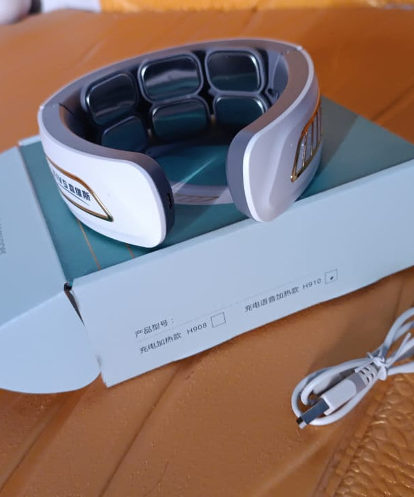 6 Heads Smart Electric Neck and Back Pulse Massager Wireless (1 Pc)