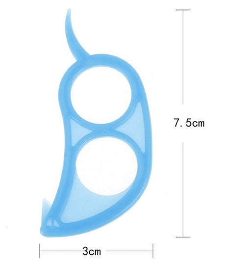 Ingenious ring-shaped orange peeler, snail design.
