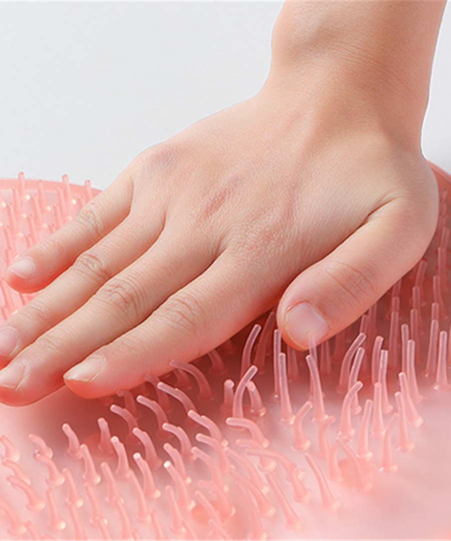 Convenient bath massage and scrub pad