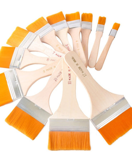 Artistic Flat Painting Brush - Set of 12