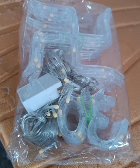 Swastik om Curtain Decorative Lights, String Lights with 12 Hanging Props138 LED, Diwali Decoration Items for Home Decor, Night Light, Room Lights for Bedroom, Balcony Decor.