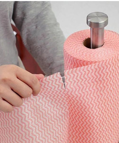 Non Wooven Fabric Disposable Handy Wipe Cleaning Cloth Roll, Tissue Roll (1Pc)