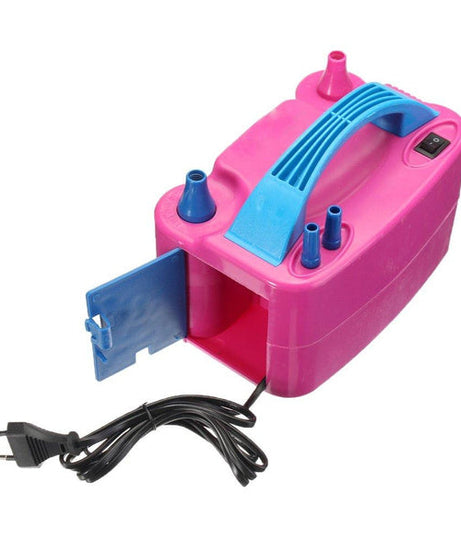 Electric balloon pump with dual nozzles