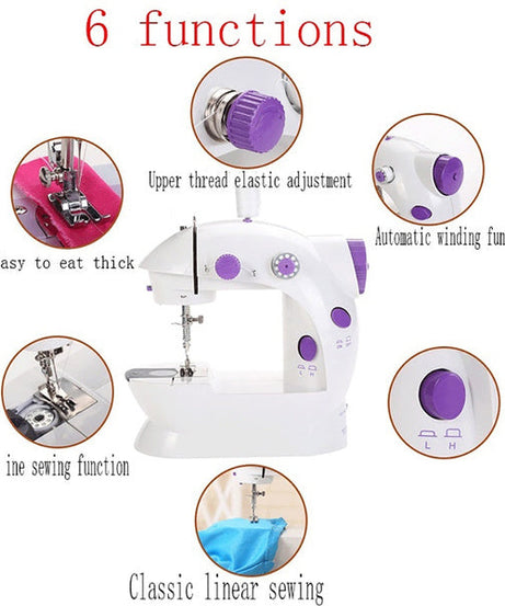 Handheld mini sewing machine for quick repairs