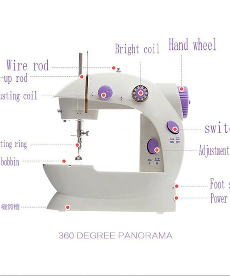 Portable hand sewing machine for home use