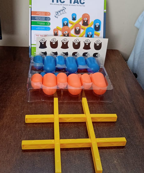 Tic-Tac-Toe Game, Gobble Game, Board Game Indoor (1 Set)