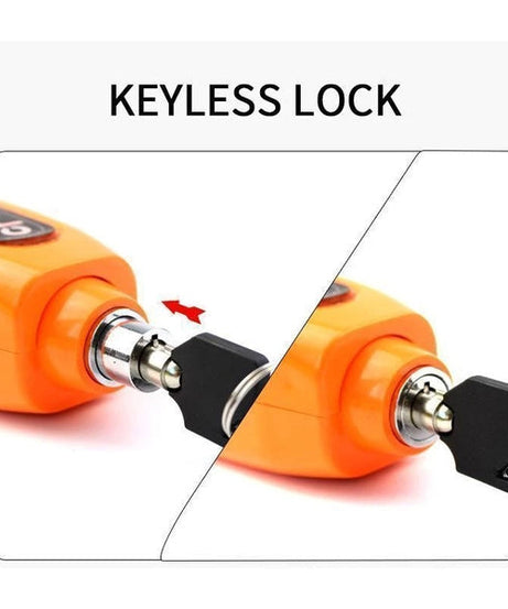 Bike lock with brake lever system