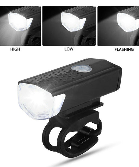LED bike headlight with USB charging