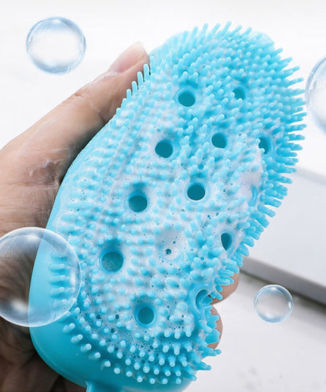 Super soft silicone body scrubber, bubble bath SPA brush.
