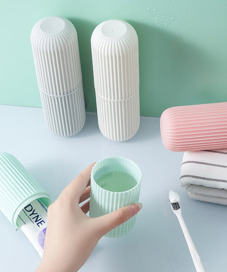 Capsule-shaped storage organizer, ideal for keeping small items.