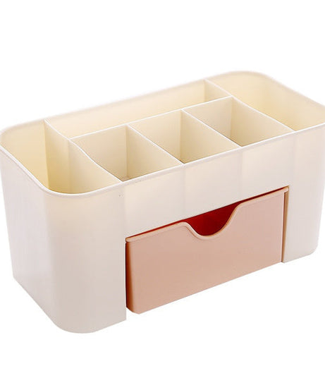 Spacious cutlery and makeup box with a girl design for stylish and practical storage.