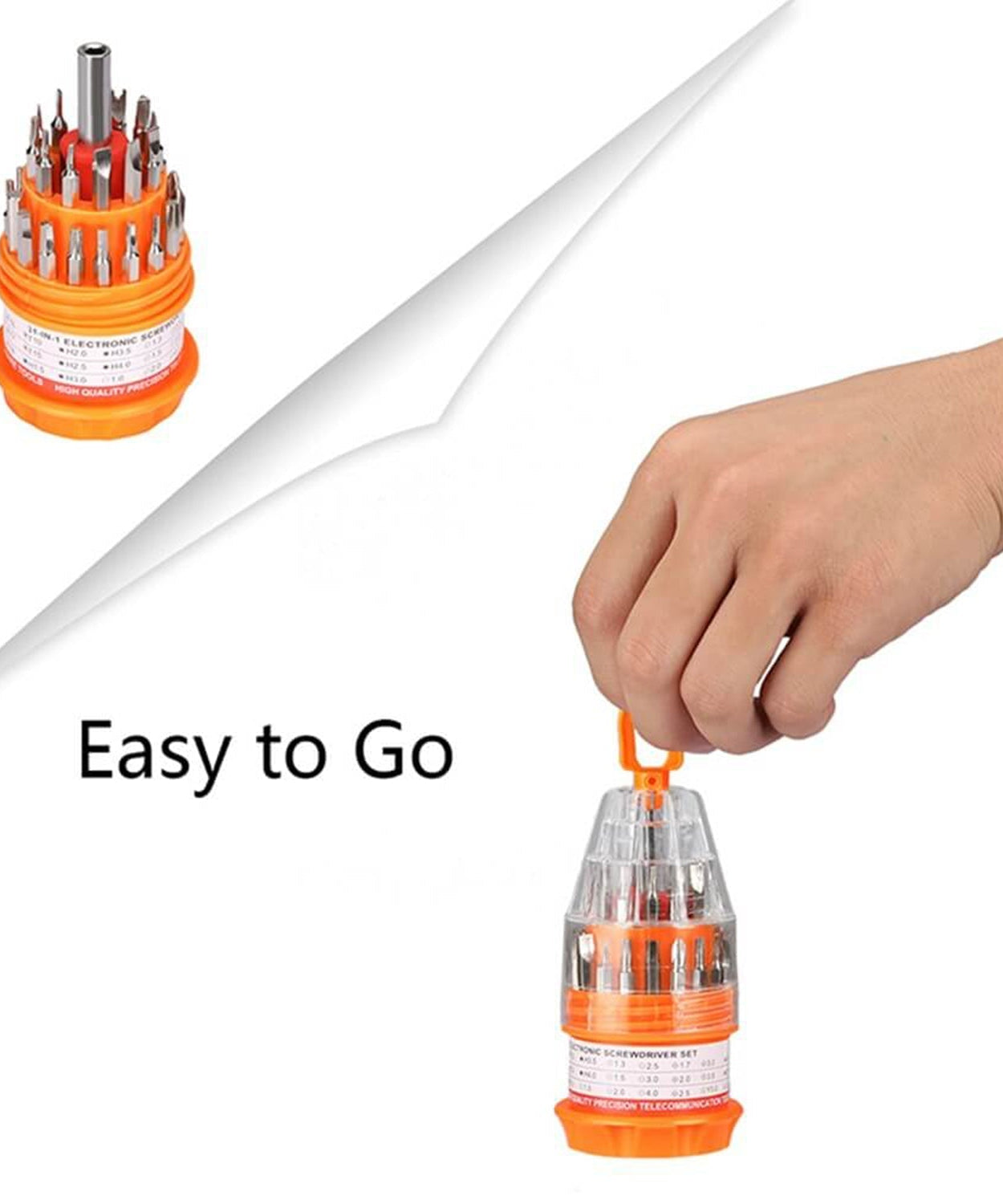 Magnetic driver with 30 screwdriver bits