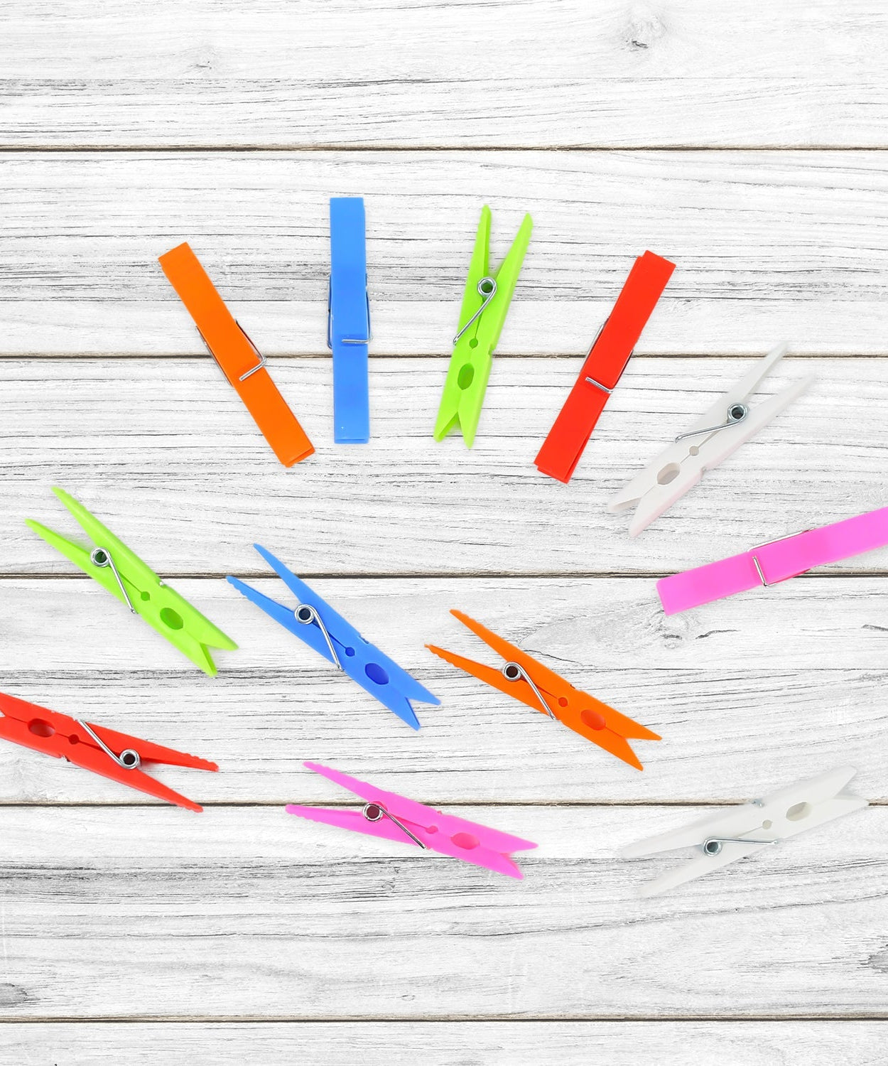 Plastic clips for drying clothes and more