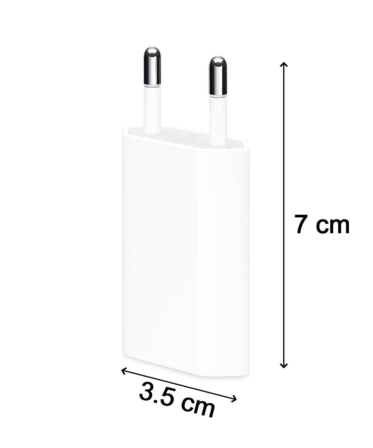USB wall charger adaptor with multiple ports, ideal for charging iPhone and Android devices