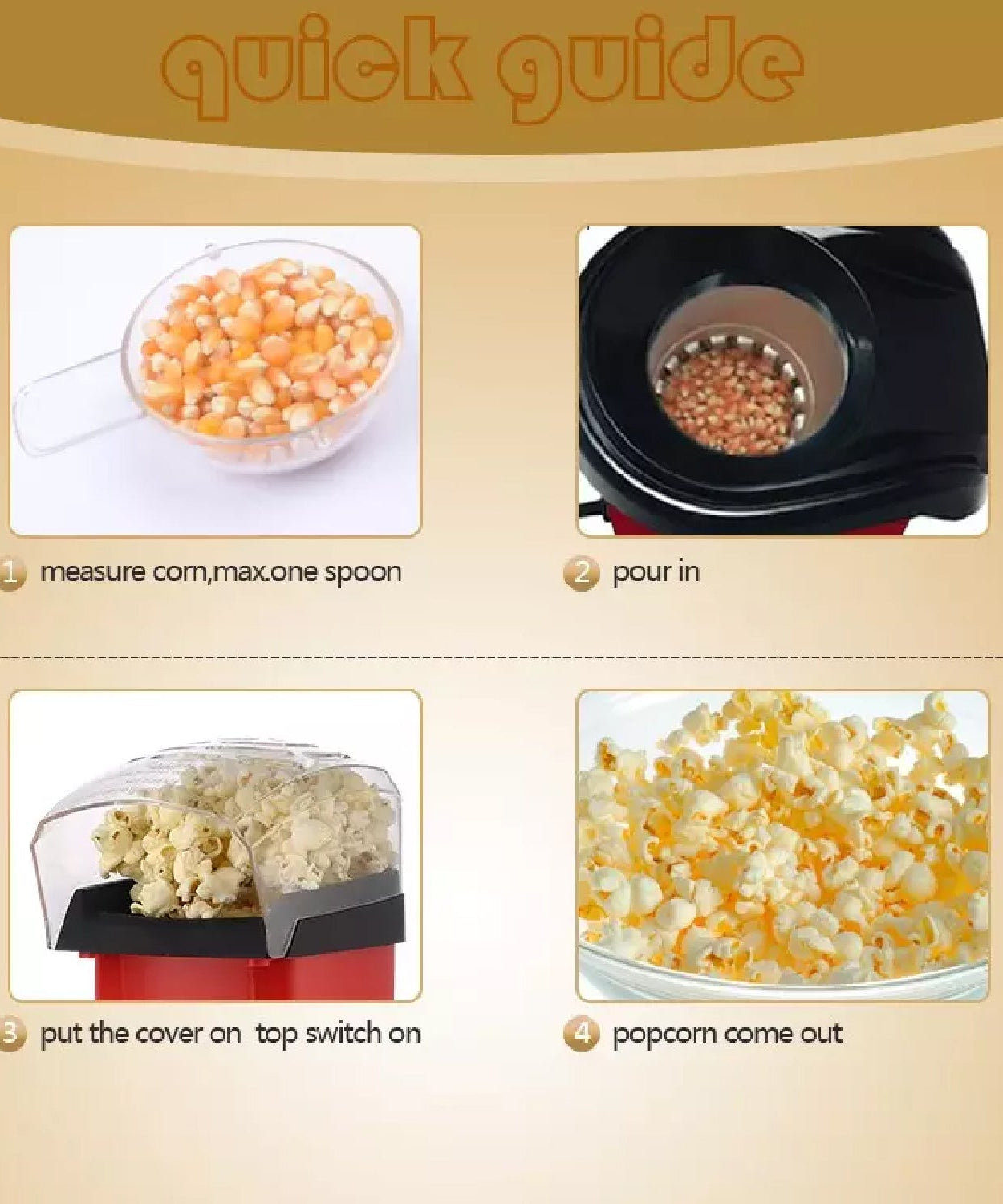 corn maker machine for homemade snacks