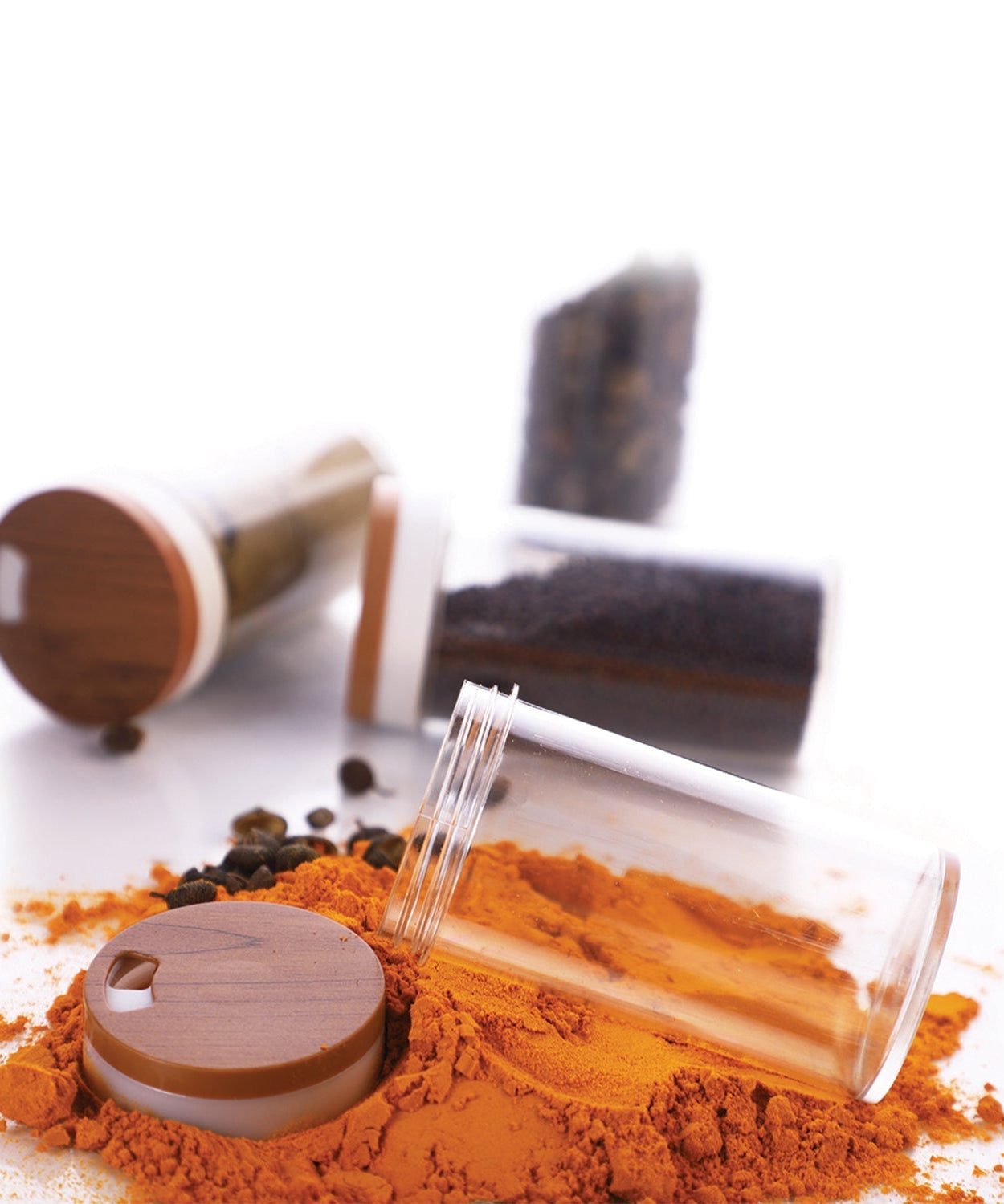 Revolving spice rack by Ganesh, 12 jars, masala box.