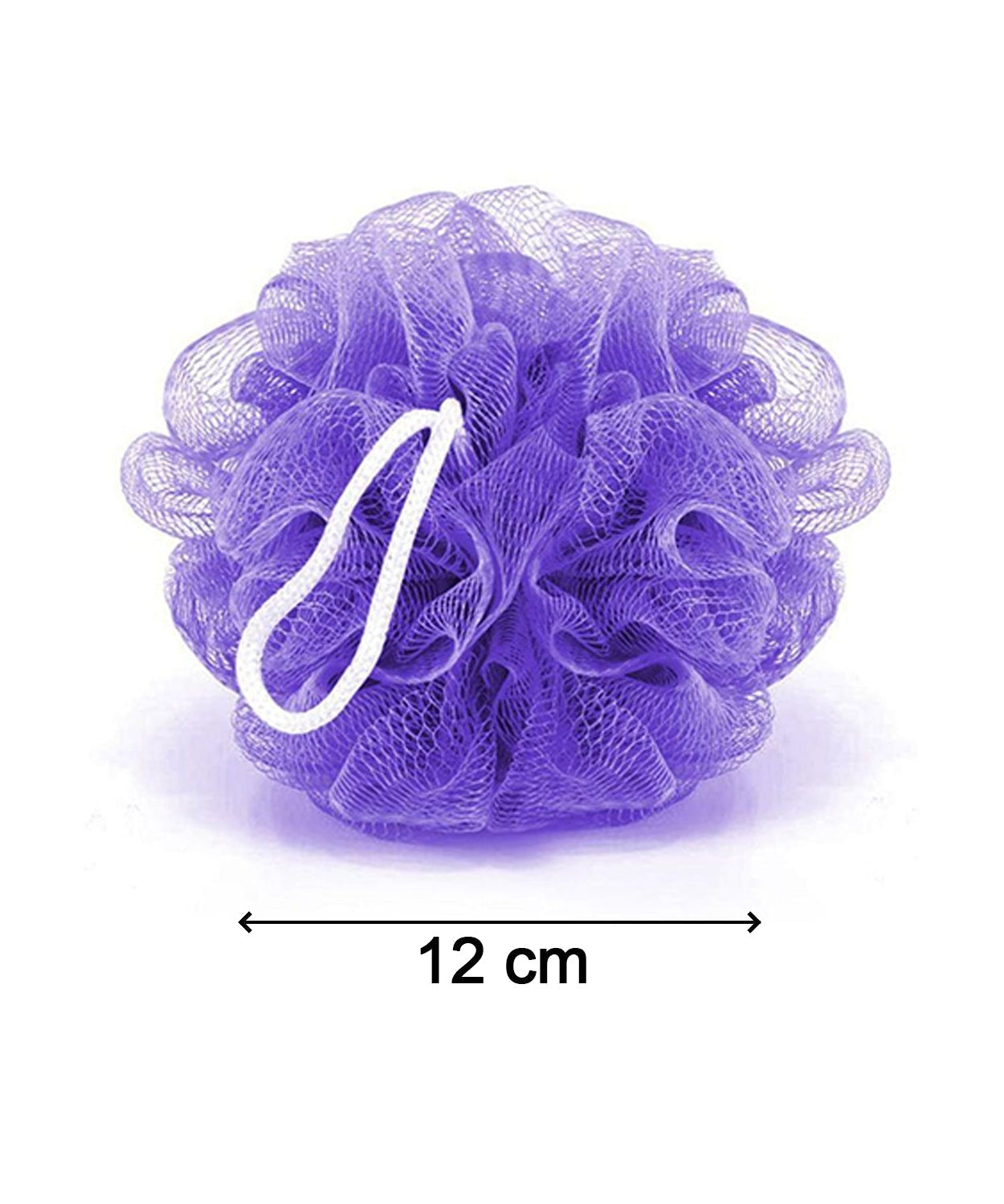 6-piece loofah sponge set for body scrubbing, enhances shower experience.