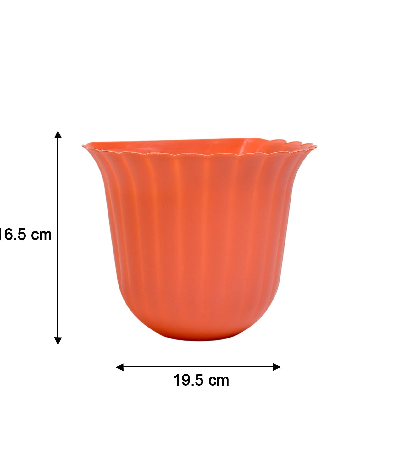 Compact hanging trash can, angled view