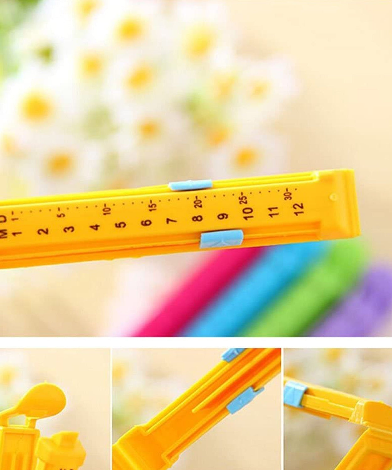 Easy-to-use food sealing clips for keeping packed food safe and fresh.