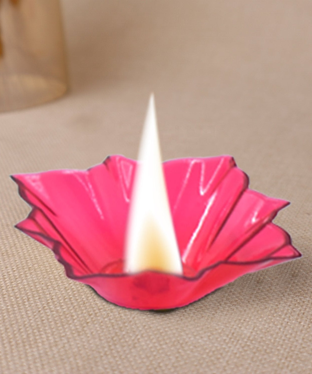 Multicolor plastic candle cups for Diwali, set of 12
