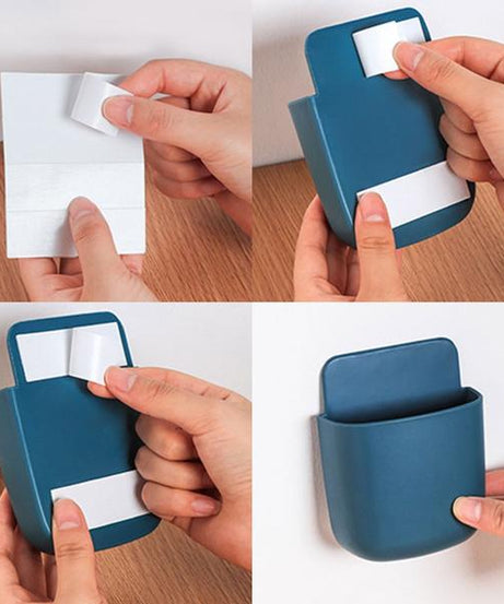 Remote organizer case, wall mounted, multicolour.